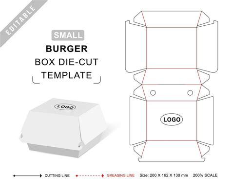 burger box metal die cut|burger box die cut clipart.